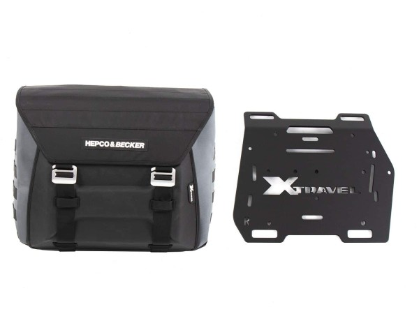 Bolsa lateral Xtravel Basic (bolsa individual) derecha incl. 1x placa adaptadora universal