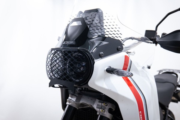 Rejilla protectora de faros para Ducati DesertX, negra