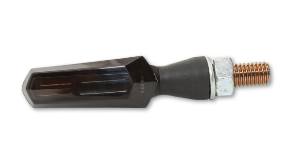 HIGHSIDER Smart Scuro Indicador LED carcasa negro / lente gris humo (par), delantero y trasero