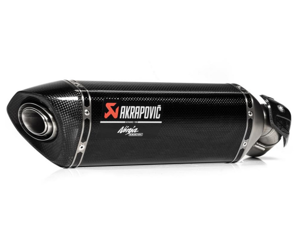 Escape deportivo Akrapovič de fibra de carbono para Kawasaki Ninja 1000 SX (20-24)