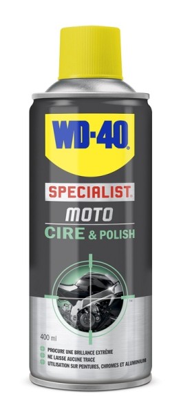 WD-40 Especialista® Cera abrillantadora para motos - spray 400ml