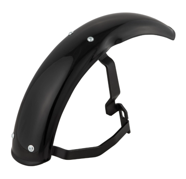 Guardabarros 2.0 Garelli EVO II para Vespa PX 80-200ccm, GRP negro, soporte negro