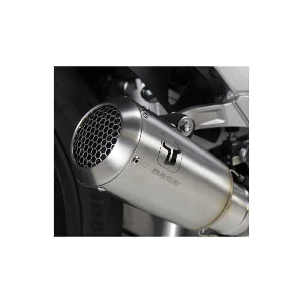 Silenciador trasero IXRACE MK2 Kawasaki Ninja 1000 SX, acero inoxidable, homologado E, Euro4+5