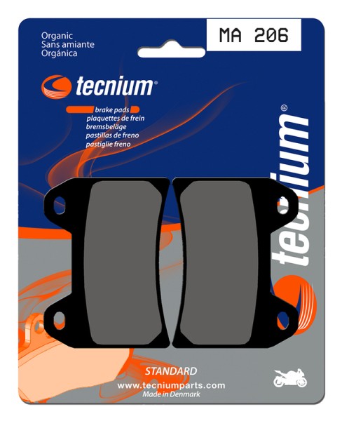 Pastillas de Freno Tecnium Street Orgánicas - MA206