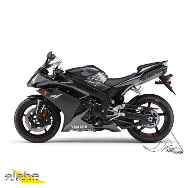 Stompgrip schwarz, Volcano, für Yamaha YZF-R1, 2007-08