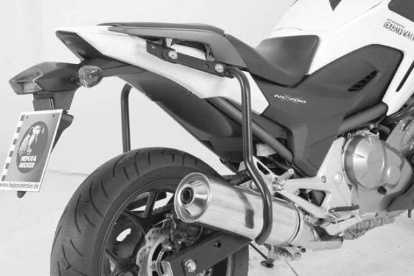 Barra de protección trasera negra para Honda NC 700 S (12-13) /750 S/DCT (14-20) Hepco & Becker