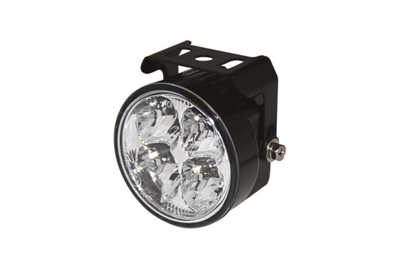 HIGHSIDER pro Luz diurna LED negra redonda (1ud.)