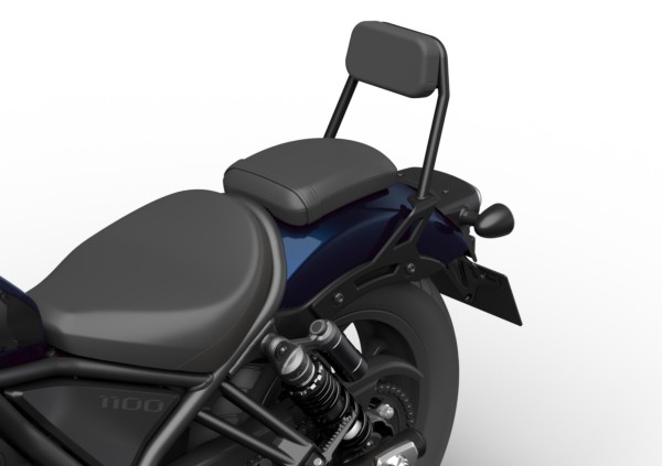 Respaldo incl. soporte negro para Honda CMX 1100 Rebel (25-) Original