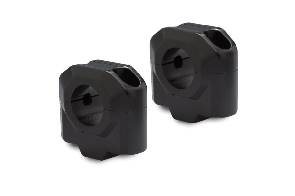 SW-Motech Elevador de manillar, negro para manillar Ø 28 mm, H=30 mm para Yamaha Ténéré 700 - SW Motech
