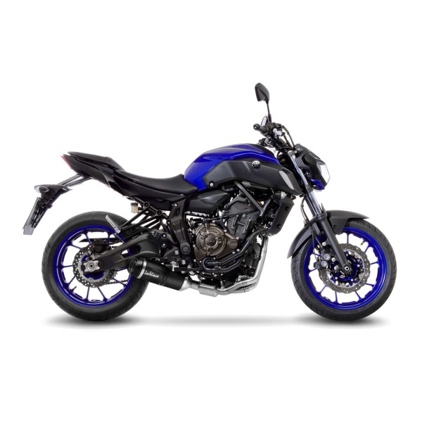 LeoVince sistema completo LV One Evo para Yamaha MT-07 /Tracer 700 /XSR 700, negro, E-certificado