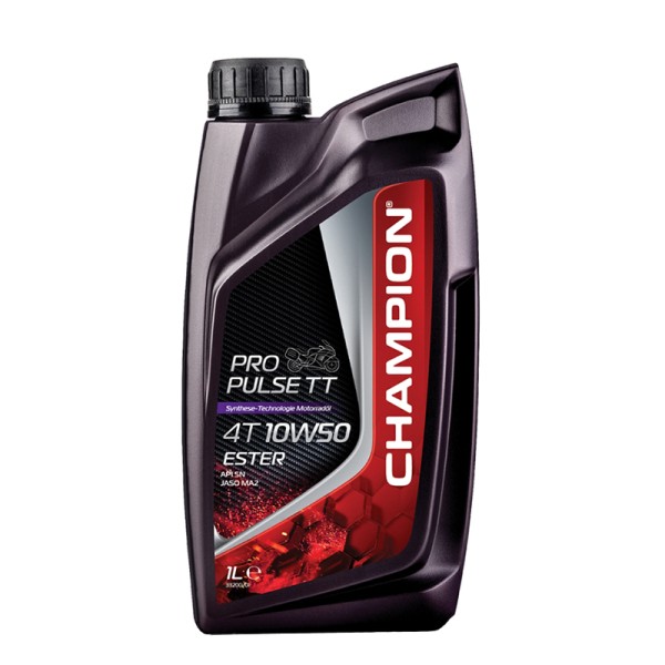 CHAMPION® Aceite de motor Pro Pulse TT 4T 10W-50 Ester - 1 litro