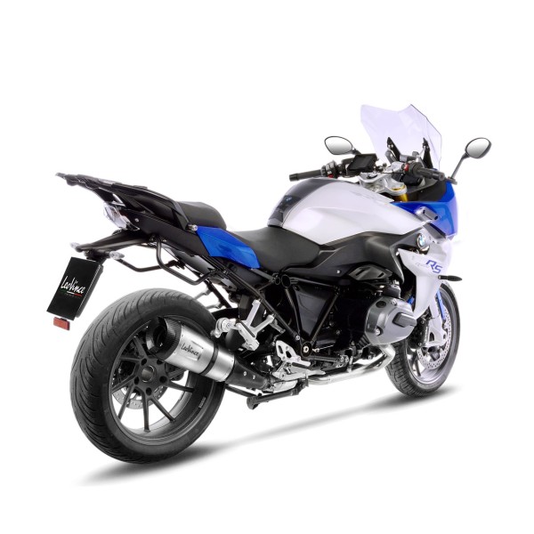 Escape LeoVince Factory S para BMW R 1200 R /RS, acero inoxidable plata, slip on, Euro4, E-certificate