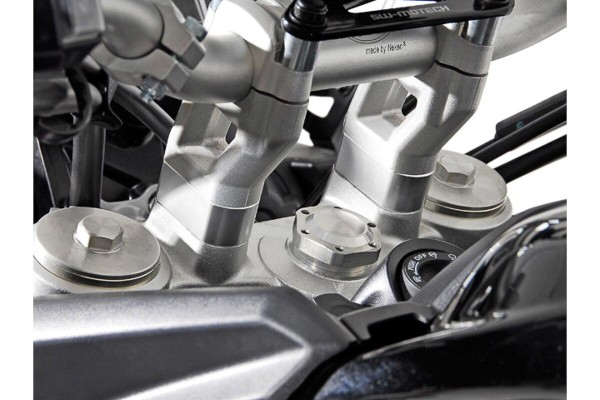 SW-Motech Elevador de manillar, plata, H=20 mm para Triumph Tiger 800 - SW Motech