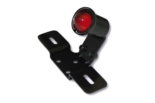 HIGHSIDER smart Old School Tipo 3 LED Luz Trasera Con Soporte Sin Placa Negro Homologado E (1ud.)