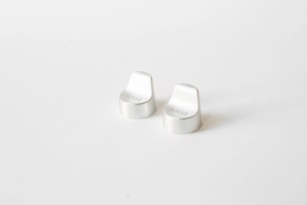 Tapa del orificio del espejo izquierda y derecha SOCA para Vespa Primavera/Sprint/Elettrica 50-150cc, plata