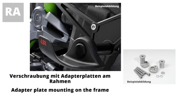 LSL SlideWing Befestigungskit für Honda XL750 Transalp, 2023-, schwarz