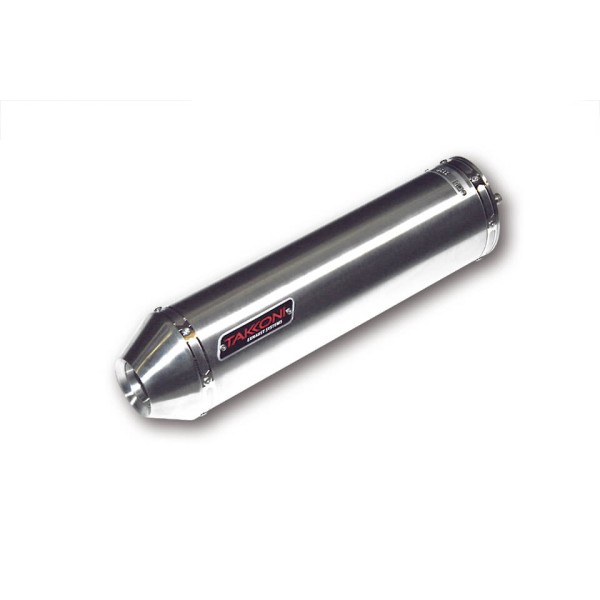 Silenciador trasero Takkoni Honda X-ADV 750, acero inoxidable plata, homologado E, Euro4+5