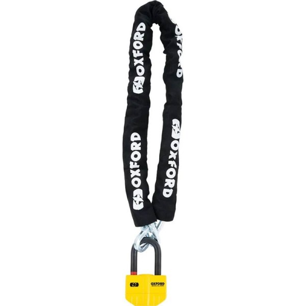 Candado de cadena Oxford Boss Alarm 14mmx12mm con cadena de 1,2m