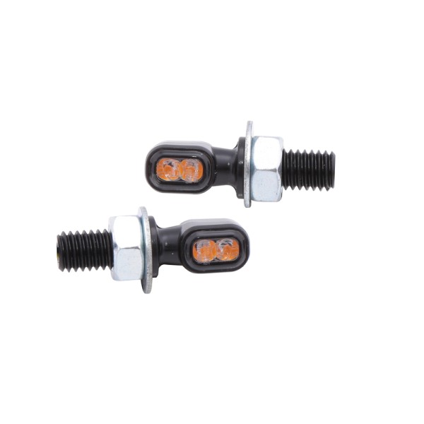 HIGHSIDER Smart Vision-TS Carcasa del intermitente LED negro / lente gris humo (par), delantero y trasero