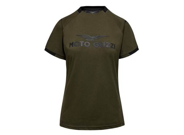 Camiseta Moto Guzzi Mujer verde