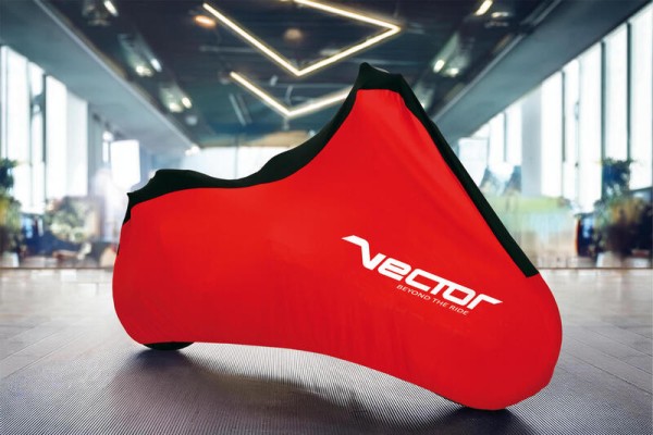 VECTOR Funda interior extensible para moto/scooter - Rojo - M