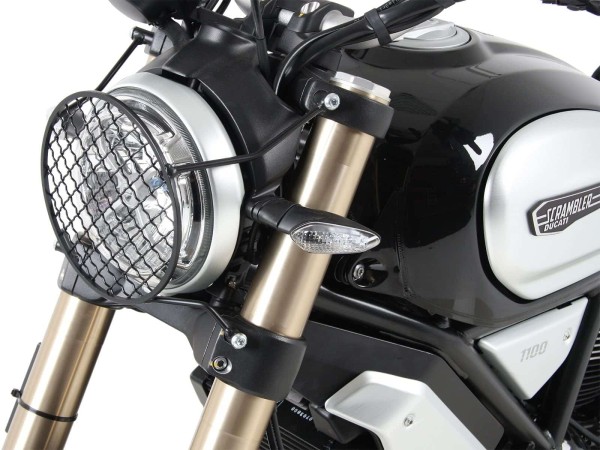 Protector de faros negro para Ducati Scrambler 1100 /Special /Sport (18-20) Hepco & Becker