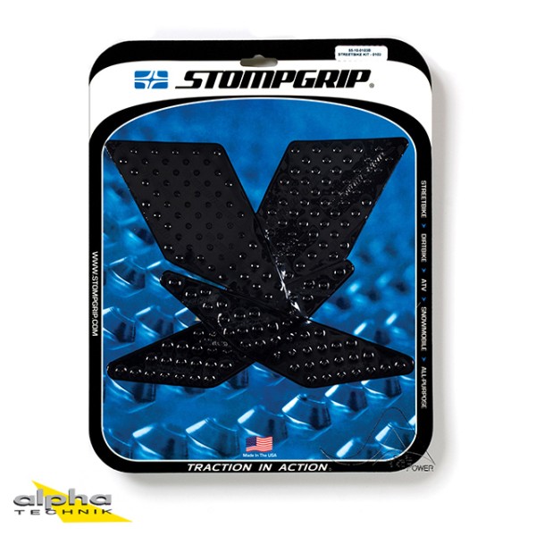 Stompgrip negro Volcano para modelos Triumph y Yamaha