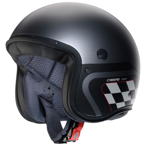 Casco Caberg Freeride X Daytona mate-gun metálico/negro-blanco