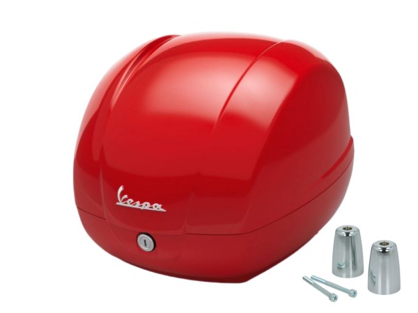 Baúl original de 36 l, rojo, 894, para Vespa GTS 125/310 y GTV 310