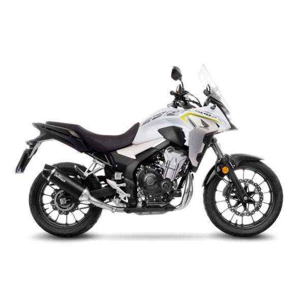 Escape LeoVince Nero para Honda CB 500 F /X, CBR 500 R, negro, slip on, Euro4+5, E-certificate