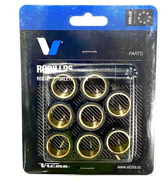 Tecnium juego de rodillos Variomat 25x17mm 15gr - 8 piezas