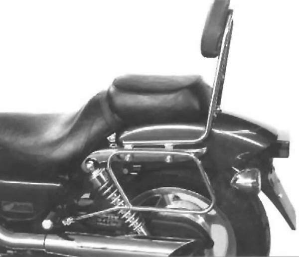 Portabolsas de cuero tubular cromado para Honda VF 750 C Magna (93-00) Original Hepco & Becker