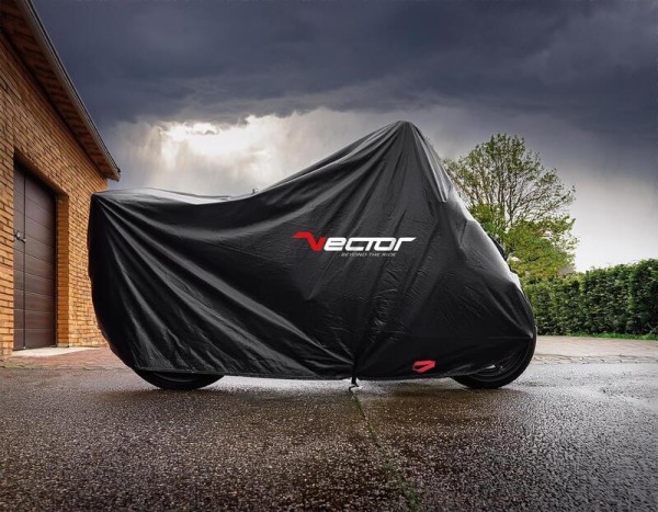 VECTOR Lona exterior de algodón para moto/scooter - Negro - L