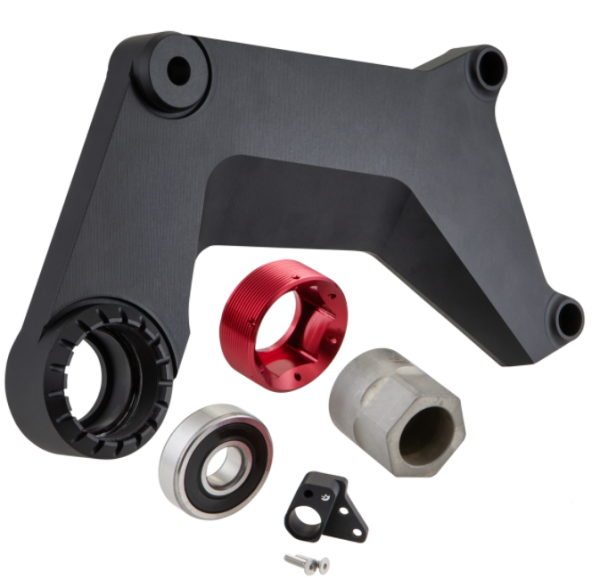 Brazo oscilante para escape de competición, trasero para Vespa GTS/GTS Super/GTV 125-300cc con ABS, negro
