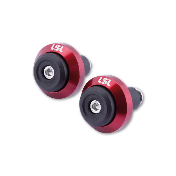 LSL Lenkergewicht GONIA, Aluminium, mit LSL-Logo, für Lenker mit 14mm und 18 mm Innendurchmesser, ro