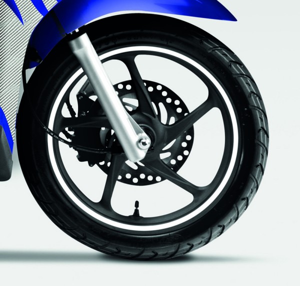 Juego de calcomanías originales para llantas de Honda PCX/ Vision50/ Vision110 blancas