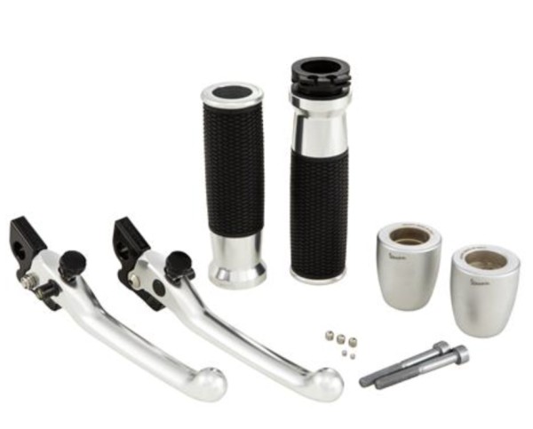 Kit de manillar, aluminio, anodizado, juego de manetas, palancas y extremos de manillar para Vespa GTS