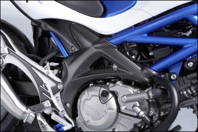 Cubierta del cuadro, aspecto de carbono para Suzuki SFV650 Gladius BJ. 2009-2016