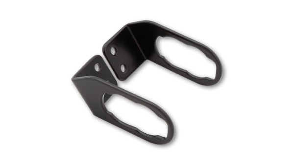 HIGHSIDER adaptador de intermitentes pro negro Para intermitentes originales, Para Kawasaki, Para soporte de matrícula (par)