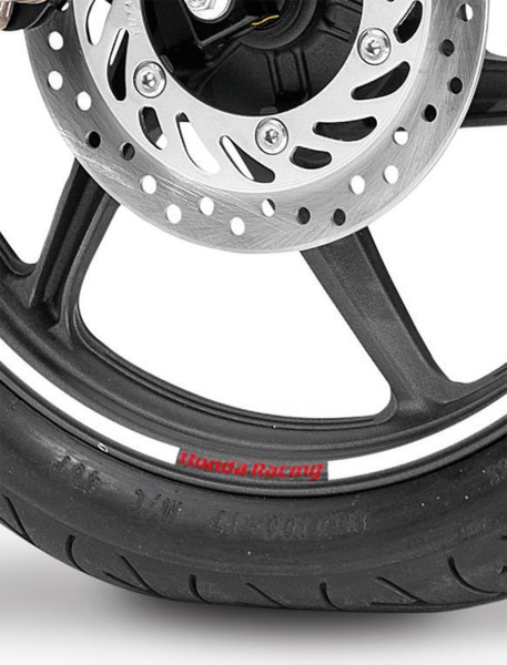 Juego de adhesivos originales para llantas Honda CB 650 F/ CBR 650 F/ CBR125R plata