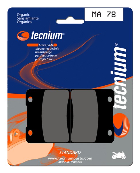 Pastillas de Freno Tecnium Street Orgánicas - MA78