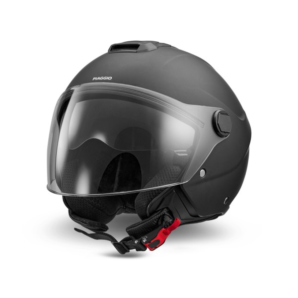 Casco jet Piaggio Demi Jet UL01 negro mate