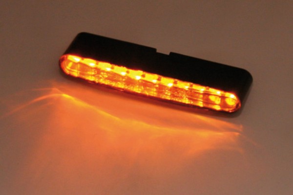 HIGHSIDER Pro Stripe Módulos intermitentes LED carcasa / lente gris humo (par), delantero y trasero