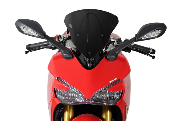 Parabrisas original MRA "OM" negro para Ducati Supersport 939 / 950 /S (21-)
