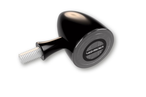 HIGHSIDER pro Rocket Bullet Piloto trasero LED, luz de freno, intermitente negro/tintado 3en1, homologado E (par)