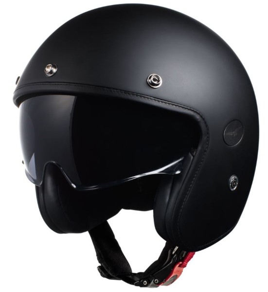 Moto Guzzi jet casco Carbon negro