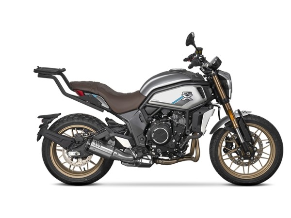 Soporte para baúl Shad, pintado de negro, para la CFMoto 700 CL-X Heritage (22-25)