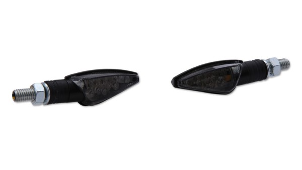 HIGHSIDER Smart Toledo Carcasa de intermitente LED negro / lente gris humo (par), delantero y trasero