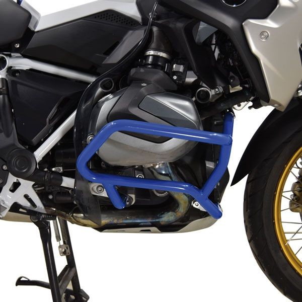 Barra protectora inferior para BMW R 1250 GS, acero, azul