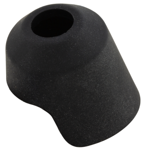 Espejo de goma, derecho para Vespa Primavera/Sprint 50-150cc 2T/4T AC, negro